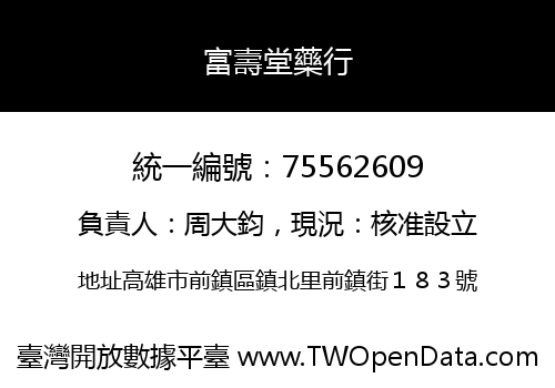 富壽堂藥行