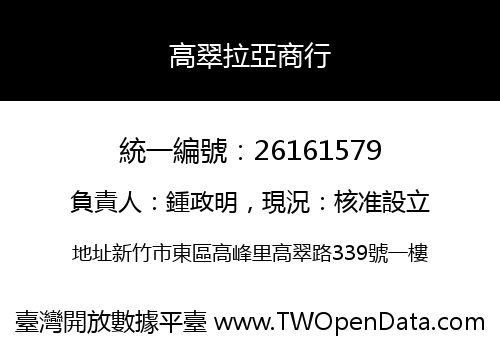 高翠拉亞商行