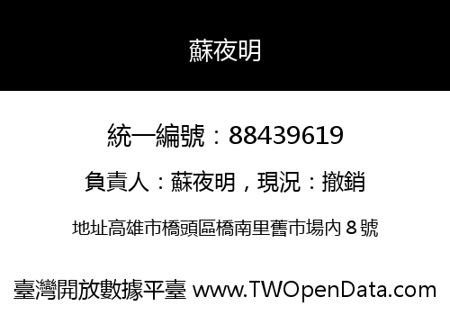 蘇夜明