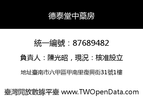 德泰堂中藥房