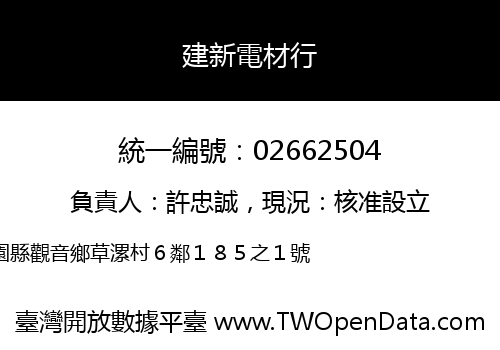 建新電材行