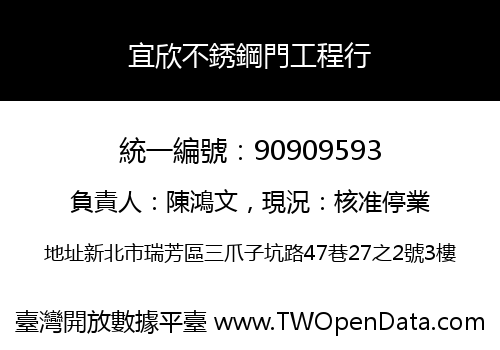 宜欣不銹鋼門工程行