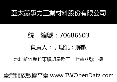 亞太競爭力工業材料股份有限公司