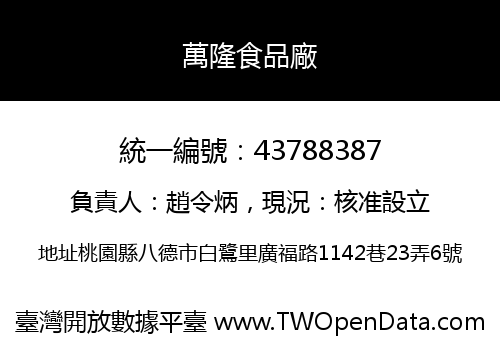 萬隆食品廠