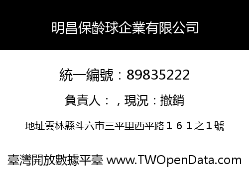 明昌保齡球企業有限公司