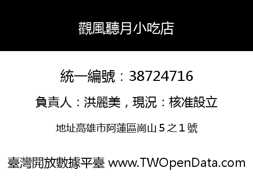 觀風聽月小吃店