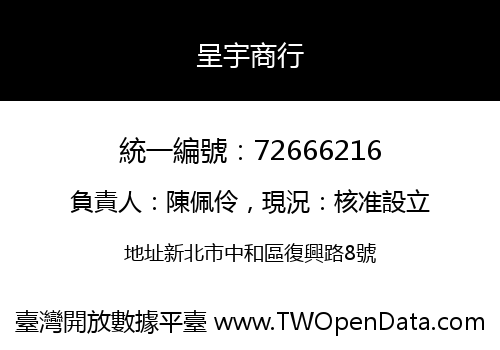 呈宇商行