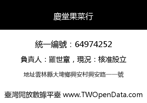 慶堂果菜行