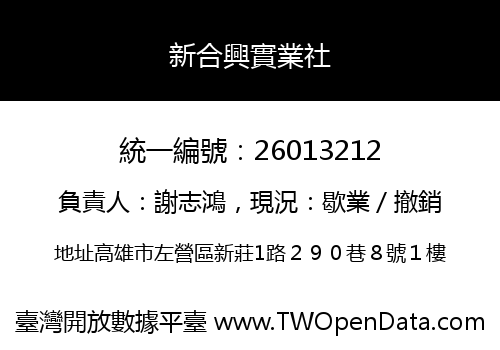 新合興實業社