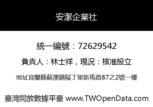 安潔企業社