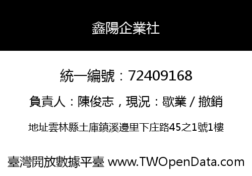 鑫陽企業社