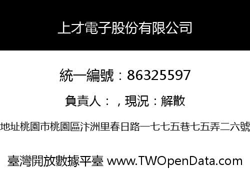 上才電子股份有限公司