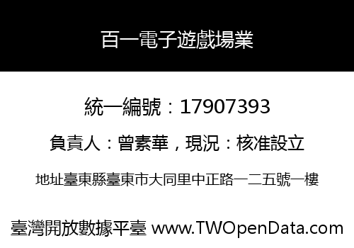 百一電子遊戲場業