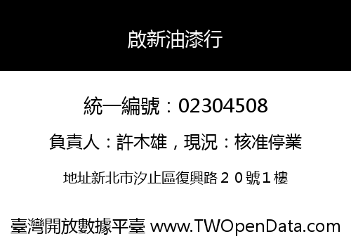 啟新油漆行