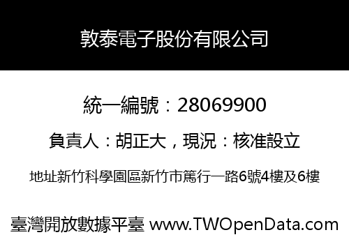 敦泰電子股份有限公司