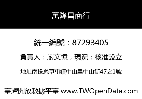 萬隆昌商行