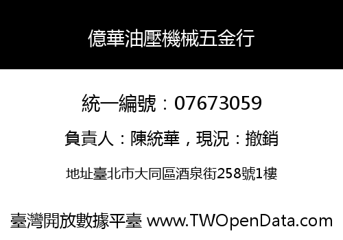 億華油壓機械五金行