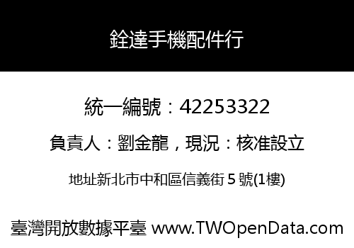 銓達手機配件行