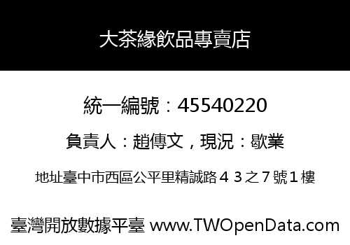 大茶緣飲品專賣店