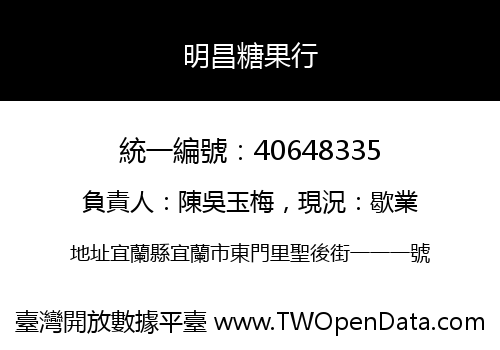 明昌糖果行