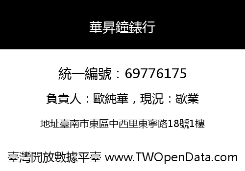 華昇鐘錶行