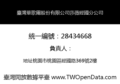 臺灣華歌爾股份有限公司莎薇經國分公司