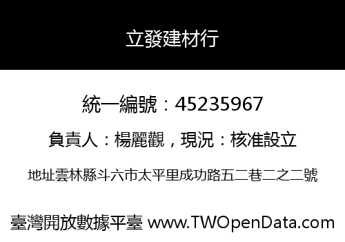 立發建材行