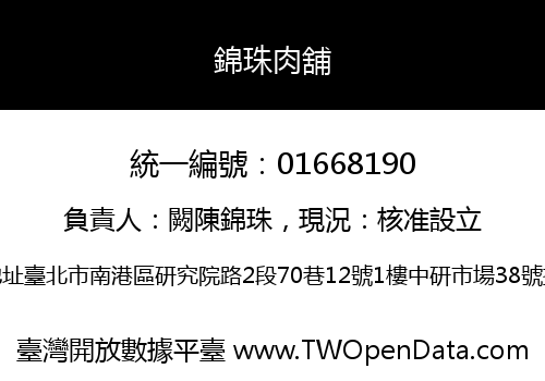 錦珠肉舖