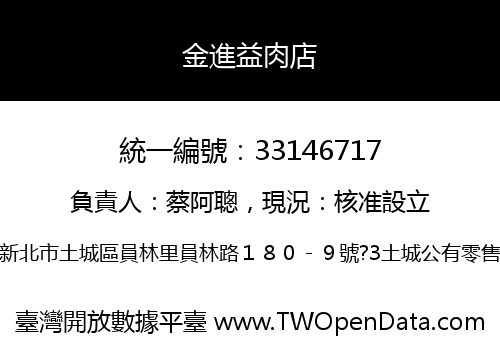 金進益肉店