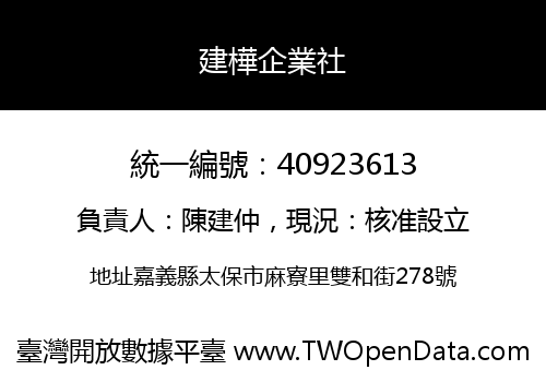 建樺企業社