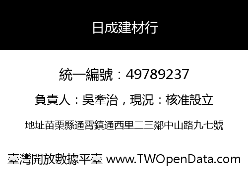 日成建材行