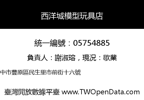 西洋城模型玩具店