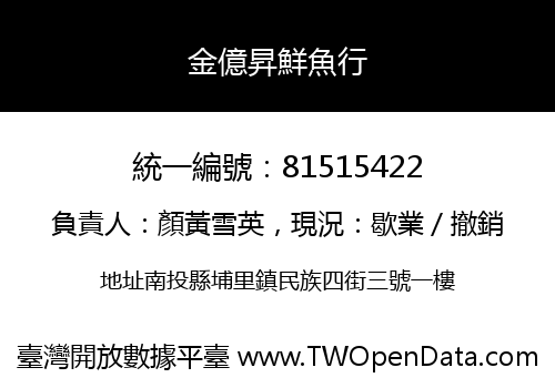 金億昇鮮魚行