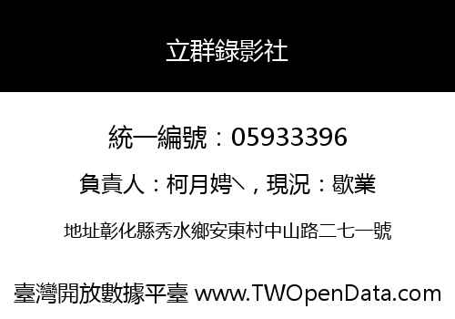 立群錄影社