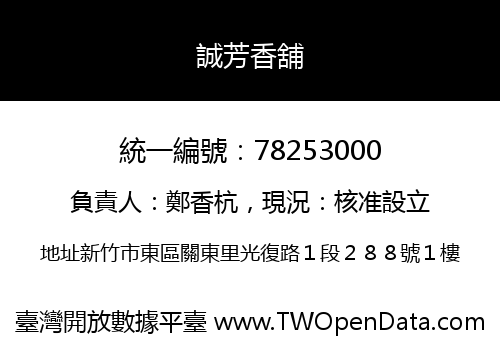 誠芳香舖