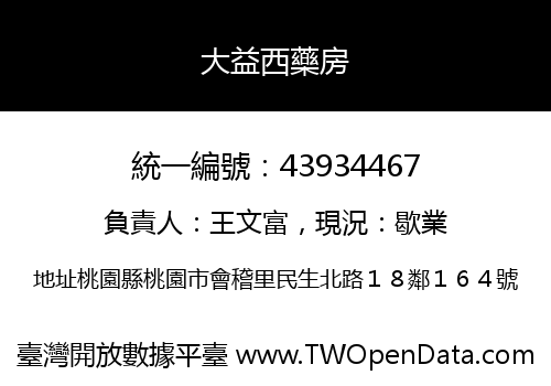 大益西藥房