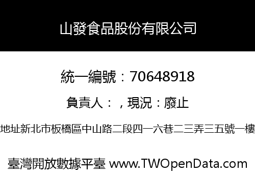 山發食品股份有限公司