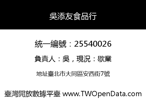 吳添友食品行