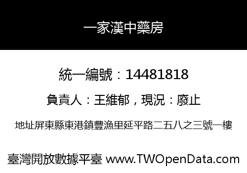 一家漢中藥房