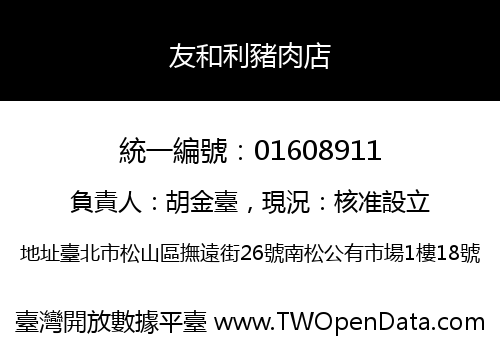 友和利豬肉店