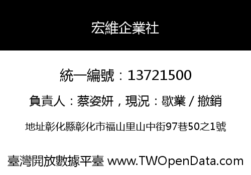 宏維企業社