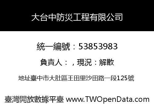 大台中防災工程有限公司