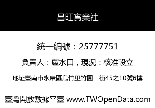 昌旺實業社