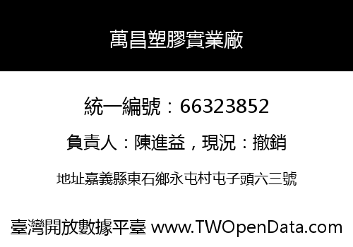 萬昌塑膠實業廠