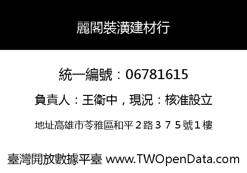 麗閣裝潢建材行
