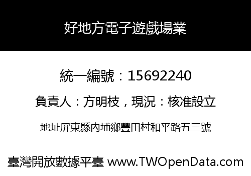 好地方電子遊戲場業