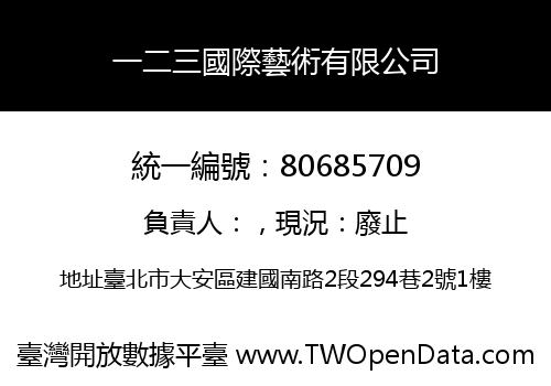 一二三國際藝術有限公司