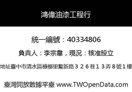 鴻偉油漆工程行