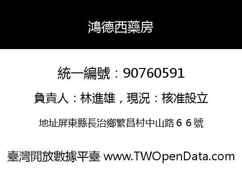 鴻德西藥房