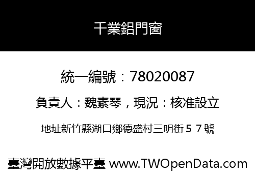 千業鋁門窗
